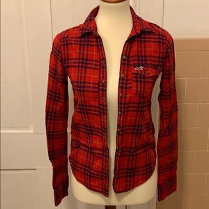 Hollister Plaid Button Down